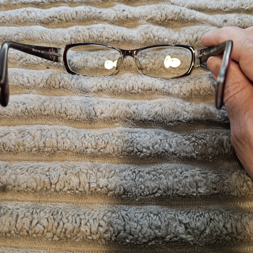 SALE ** Elegant Prescription Burgundy Glasses with Silver Accents